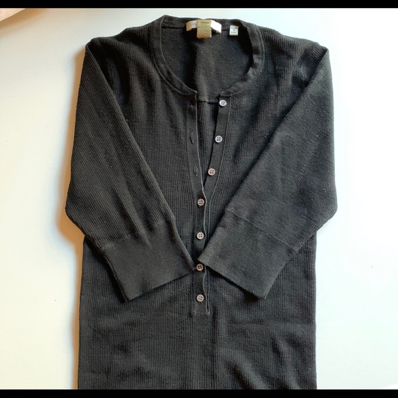 Vince. Soft 100% wool ribbed button down - Picture 3 of 6